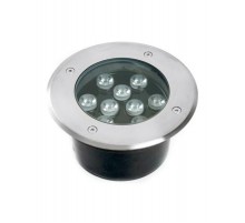 Светильник тротуарный 10W, AC/DC12V, 3000К, D160*H90mm, внутренний диаметр:110mm, IP67, SP2803  48469  FERON