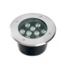 Светильник тротуарный 10W, AC/DC12V, 3000К, D160*H90mm, внутренний диаметр:110mm, IP67, SP2803  48469  FERON