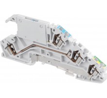 Клемма D2,5/5.NTLP.L, 3-уровневая, соединение нейтрали с шиной, пруж. 2.5мм.кв.  1SNA290322R0100  TE