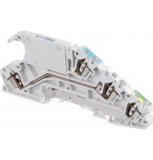 Клемма D2,5/5.NTLP.L, 3-уровневая, соединение нейтрали с шиной, пруж. 2.5мм.кв.  1SNA290322R0100  TE