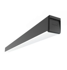 Светильник светодиодный Q-80 подвесной/накладной 38Вт 2045х80х80мм 3000К IP40 с рас. опал RAL9005 черный муар  V1-R0-90390-05000-4003830  VARTON