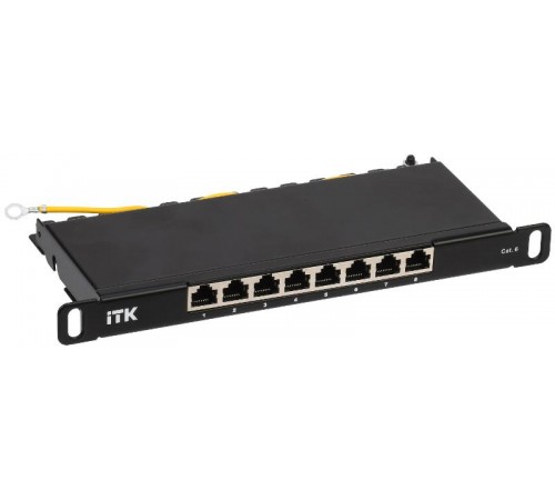 ITK 0,5U патч-панель кат.6 STP 8 портов 10" Dual IDC  PP08-D05UC06S-D05-10  ITK