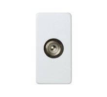 Simon 27 Розетка TV одиночная, под пайку, узкий модуль, S27, белый  27475-34  Simon