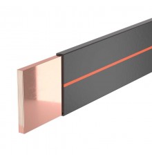 Гибкая шина в ПВХ изоляции, 10x100x1мм, ном. ток 1600А, длина 2 метра  R5BFC101001  DKC