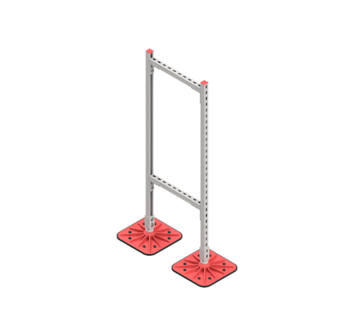 Опорная конструкция TECHNORAPTOR FOOT 500х1500  KM-TR-F-SSHRAD-500-1500  КМ-профиль