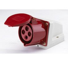 Розетка стационарная 124 3Р+РЕ 32А 380В IP44 РС-102 DEK  26032DEK  DEKraft