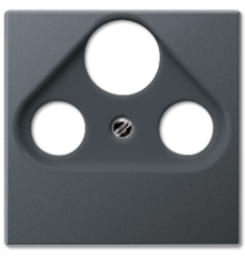 Крышка для SAT-TV-FM-розеток, фиксация винтом; термопласт; матовый антрацит; A500  A561BFPLSATANM  Jung
