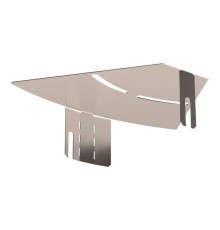 Крышка угла горизонтального изменяемого 0-45 градусов Стандарт INOX (AISI 409) 150  PR16.3667  Промрукав