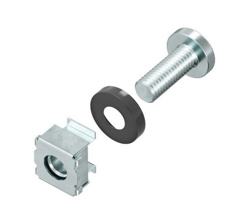 Винт, шайба, гайка - комплект крепления 20 шт  R5CNS20  DKC