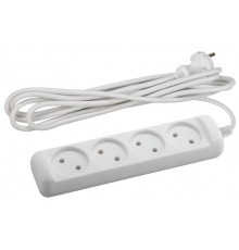 Удлинитель 4 гнезда 3м б/з 10А U-4-3m ПВС  Б0028362  ЭРА