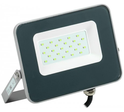 Прожектор светодиодный СДО 07-20G green IP65 серый  LPDO7G-01-20-K03  IEK