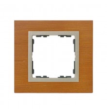 Simon 82 Рамка декоративная, 1 пост, S82 Nature, Дерево, дуб-шампань  82917-66  Simon