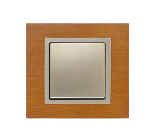 Simon 82 Рамка декоративная, 1 пост, S82 Nature, Дерево, дуб-шампань  82917-66  Simon