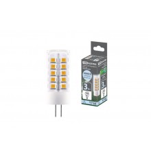 Лампа светодиодная G4-3 Вт-AC/DC 12 В-4000 К, SMD, 16x43 мм  SQ0340-0094  TDM