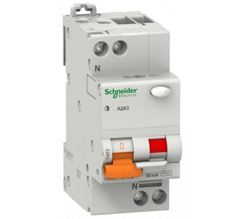 Выключатель автоматический дифференциального тока АД63 1п+N 40А C 300мА тип AC  11472  Schneider Electric