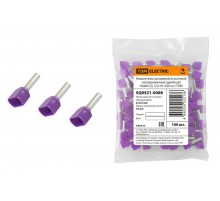 Наконечник штыревой втулочный изолированный (двойной) НШвИ (2) 2,5х10 (100 шт)   SQ0521-0008  TDM