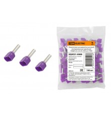 Наконечник штыревой втулочный изолированный (двойной) НШвИ (2) 2,5х10 (100 шт)   SQ0521-0008  TDM