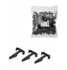 Дюбель-хомут для плоского кабеля Т-образный 2-12 мм черный (100 шт.)  SQ0539-0041  TDM