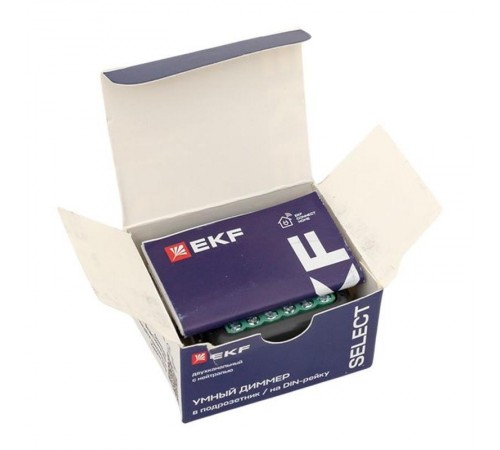 Умный диммер в подрозетник 2-канальный Zigbee EKF Connect Select  sdsh-2g-zb  EKF