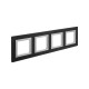 Рамка из алюминия, "Avanti", черная, 8 модулей  4402838  DKC