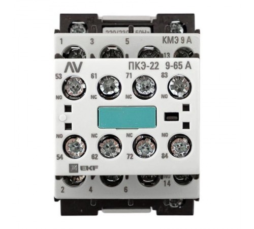 Комплект КМЭ 9А 1NO 230В АС с дополнительными контактами 2НО+2НЗ EKF AVERES  ctr-s-9-10-230-av-22  EKF