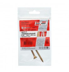 Саморез ШУж 6,0х90 пот. гол. (2 шт) - пакет ( 0,023 кг)  102522  Tech-KREP