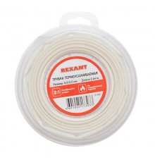 Трубка термоусаживаемая 5,0/2,5 мм белая, ролик 2,44 м  29-0021  REXANT
