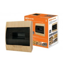 Бокс пластиковый навесной ЩРН-П-8 модулей  IP41 "Эко" (сосна)   SQ0901-0014  TDM