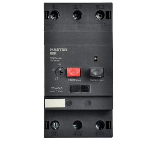 Пускатель ручной кнопочный ПРК64-40 In=40A Ir=25-40A Ue 660В  DMS22-40  IEK