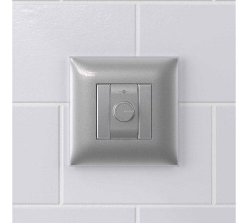 Диммер поворотный в стену, "Avanti", "Закаленная сталь"  4404133  DKC