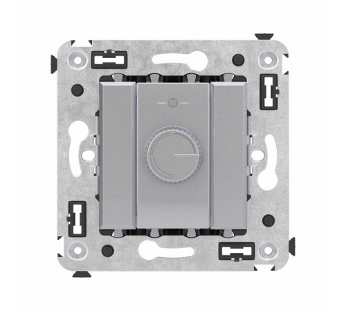 Диммер поворотный в стену, "Avanti", "Закаленная сталь"  4404133  DKC