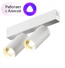 Светильник трековый акцентный DK8012-WH SMART SPOT DOUBLE 2x9W DIM 3000K-6000K, белый  DK8012-WH  DENKIRS