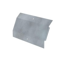 Крышка угла вертикального внешнего 45 градусов Профи INOX (AISI 316) 600х80 (1,0 мм)  PR16.16831  Промрукав