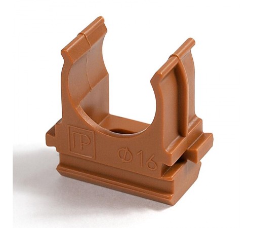 Крепёж-клипса для труб АБС-пластик бук д40 в малой упаковке (10шт/300шт уп/кор)  PR13.0112  Промрукав