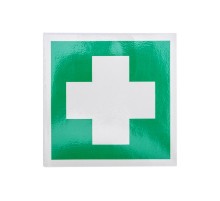 Наклейка знак медицинского назначения "Аптечка первой медицинской помощи"100*100 мм  56-0070  REXANT