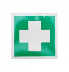Наклейка знак медицинского назначения "Аптечка первой медицинской помощи"100*100 мм  56-0070  REXANT