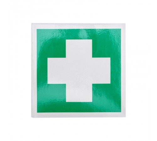 Наклейка знак медицинского назначения "Аптечка первой медицинской помощи"100*100 мм  56-0070  REXANT