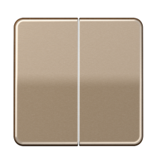 Двойная клавиша для балансирных механизмов выключателей (кнопок), в комплекте с CD95HP (крепежный элемент); металл; золотая бронза; CD500  CD595GB  