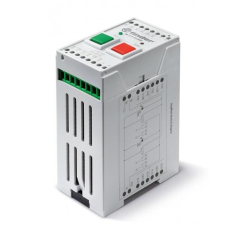 Промышленные бистабильные реле; монтаж на рейку 35мм; кнопки SET, RESET; 4CO 8A; Контакты AgNi  RB1490240000  Finder