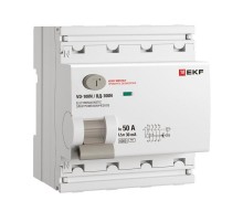 Выключатель дифференциального тока ВД-100N 4P 50А 30мА тип AC эл-мех 6кА PROXIMA EKF  E1046M5030  EKF