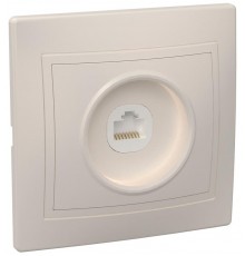 КВАРТА Кремовый Розетка компьютерная 1-местная РК10-ККм  EKK10-K33-DM  GENERICA