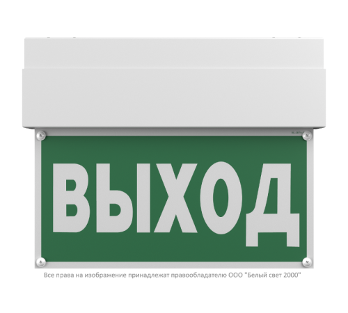 Световой указатель аварийного освещения светодиодный BS-TERON-10-S1-ELON 3,9Вт IP65 централизованный накладной  a17038  Белый свет