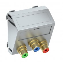 Мультимедийная рамка Video-Cinch Modul45 (серебристый) (MTS-3R L AL1)  6105132  OBO Bettermann