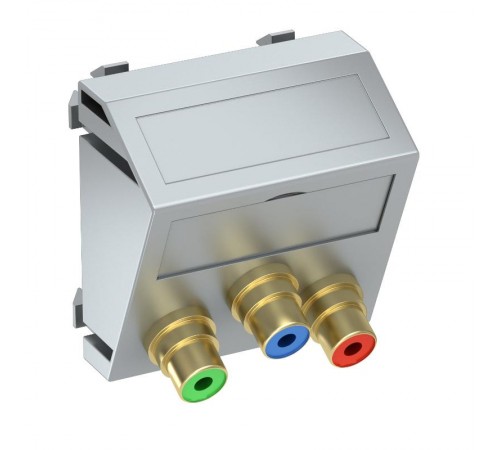 Мультимедийная рамка Video-Cinch Modul45 (серебристый) (MTS-3R L AL1)  6105132  OBO Bettermann