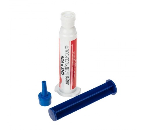 Флюс-гель для пайки BGA и SMD 12 мл (техно-шприц)  09-3684  REXANT