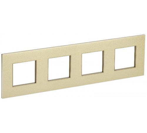 SKANDY Рамка 4-местная SK-F34Sh металл шамп.  SK-M42-M-K37  IEK