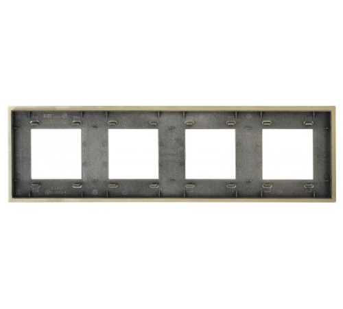 SKANDY Рамка 4-местная SK-F34Sh металл шамп.  SK-M42-M-K37  IEK