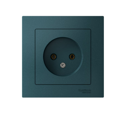 AtlasDesign Изумруд Розетка без заземления, 16А, (в сборе с рамкой)  ATN000840  SE