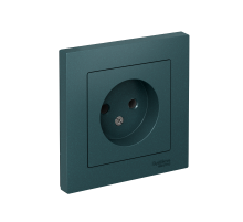 AtlasDesign Изумруд Розетка без заземления, 16А, (в сборе с рамкой)  ATN000840  SE