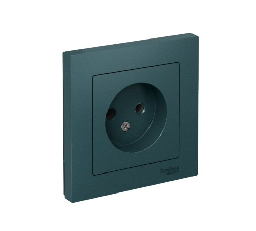 AtlasDesign Изумруд Розетка без заземления, 16А, (в сборе с рамкой)  ATN000840  SE